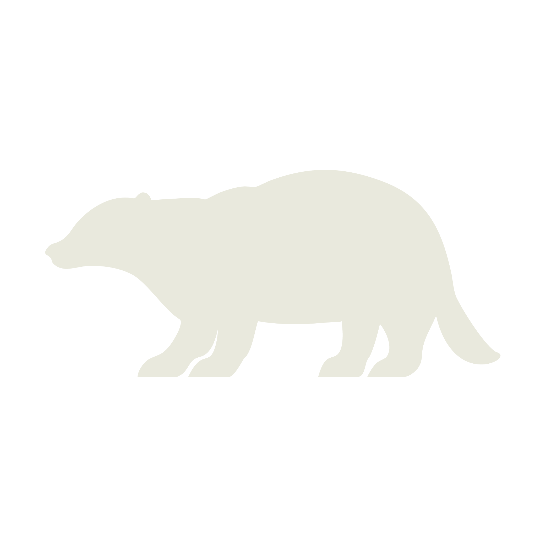 badger white icon